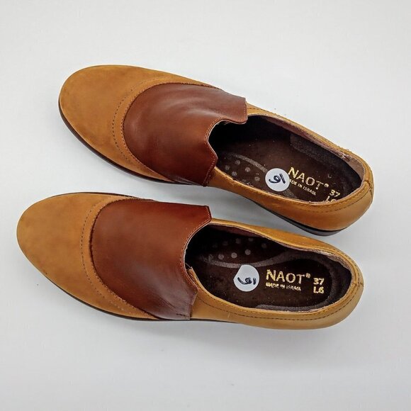 Naot Angin Leather Suede Loafers NWOT - Sz 6 - Picture 2 of 6